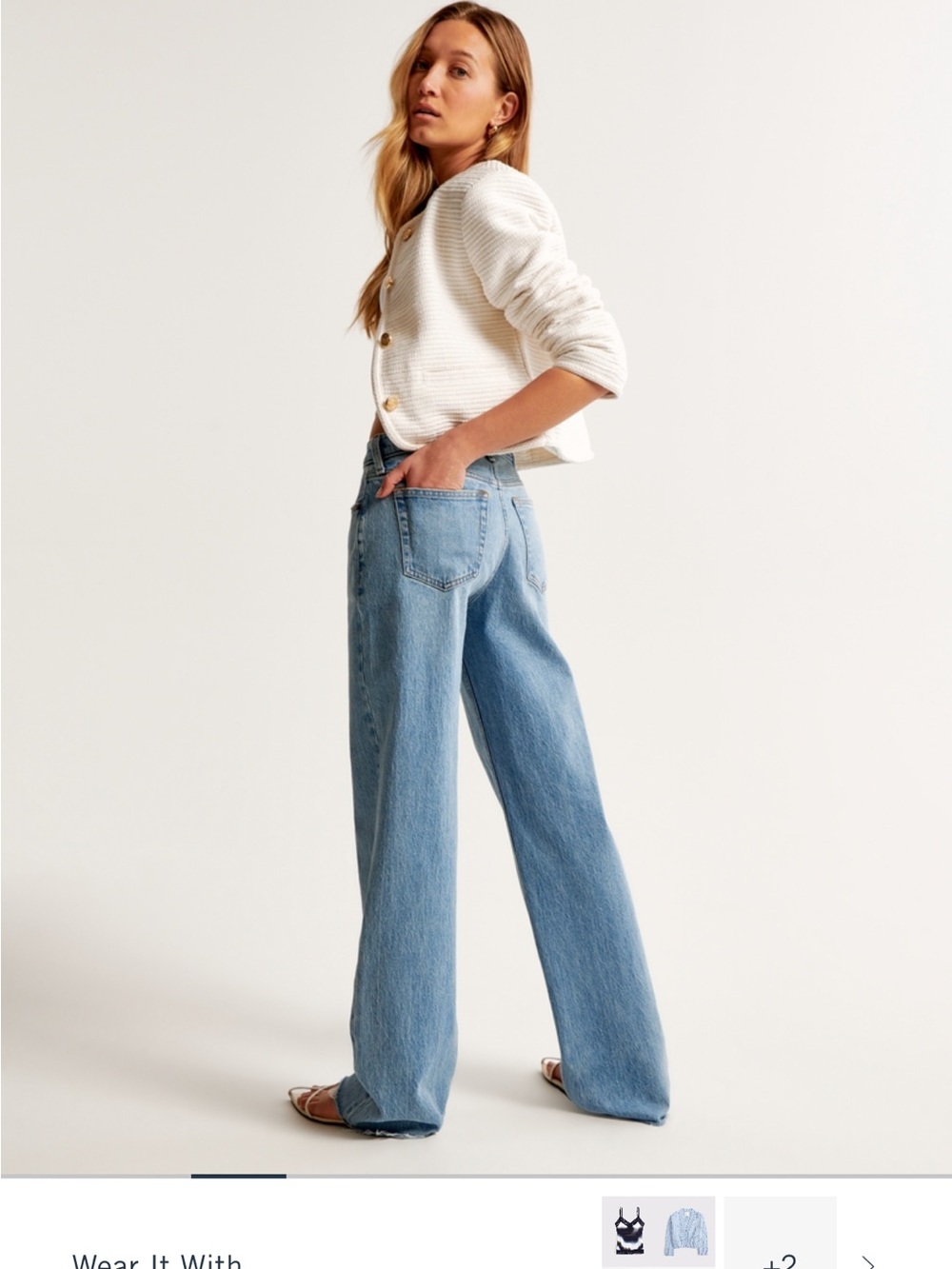 Ambercrombie ‘Low Rise Baggy Jean’ - Picture 2 of 6